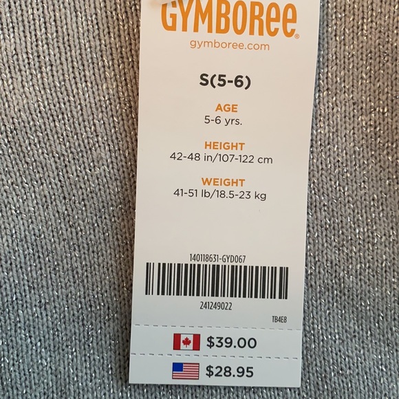 NWT Gymboree size 5/6 silver sweater and scarf - Picture 6 of 9